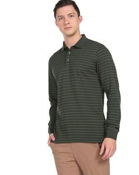 striped polo t-shirt