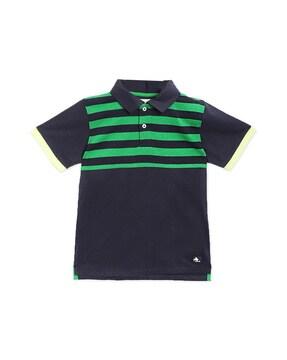 striped polo t-shirt