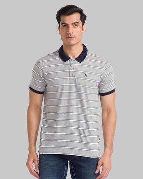 striped polo t-shirt