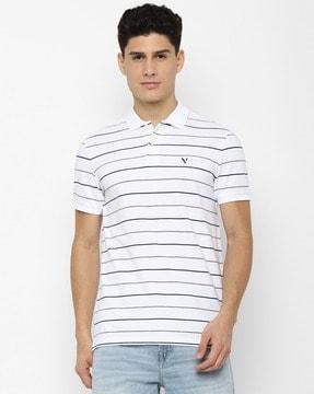 striped polo t-shirt