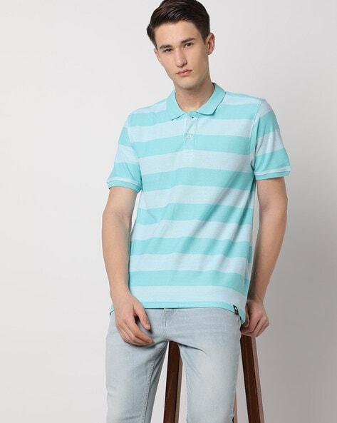 striped polo t-shirt