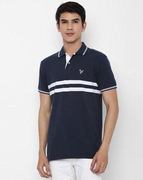 striped polo t-shirt