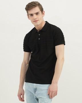 striped polo t-shirt