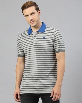 striped polo t-shirt