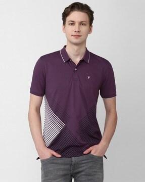 striped polo t-shirt