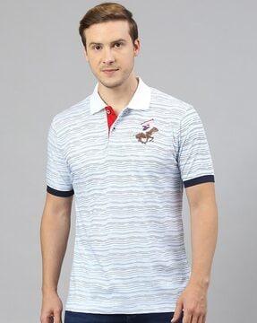 striped polo t-shirt