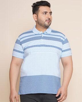 striped polo t-shirt