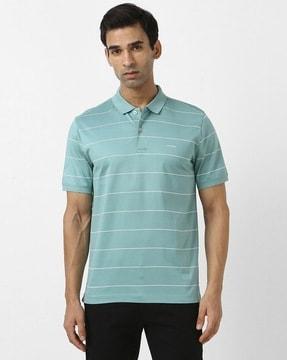 striped polo t-shirt