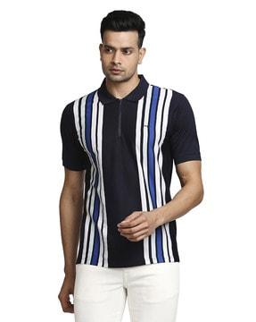 striped polo t-shirt