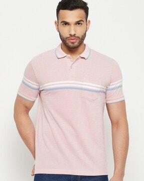 striped polo t-shirt