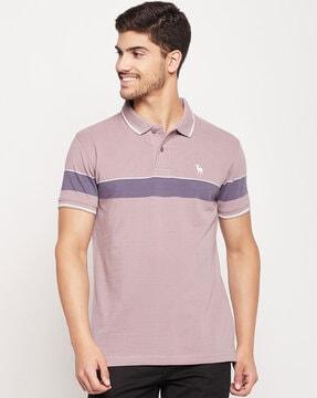 striped polo t-shirt