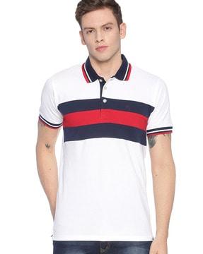 striped polo t-shirt