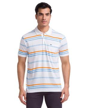 striped polo t-shirt