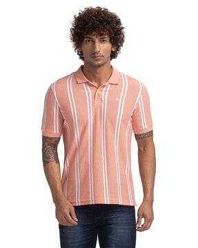 striped polo t-shirt