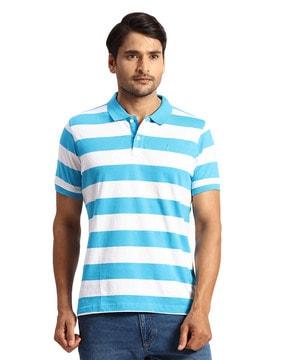 striped polo t-shirt