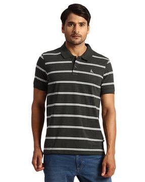 striped polo t-shirt