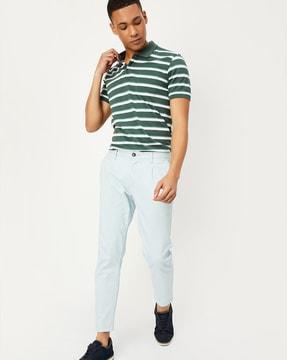 striped polo t-shirt