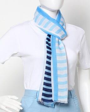 striped polyester scarf