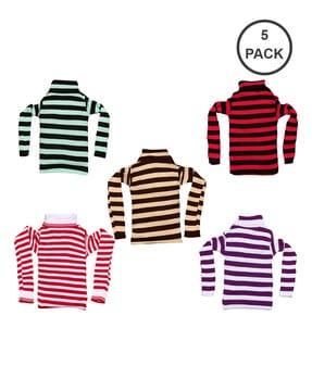 striped printed pullover sweaters