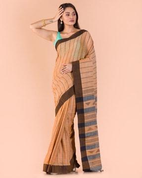 striped printed traditional saree