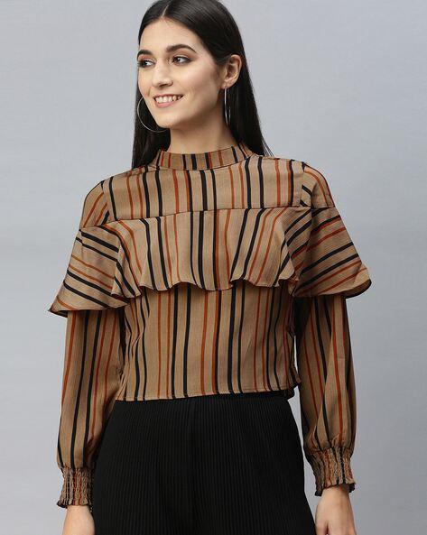 striped regular  top