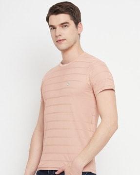 striped regular fit crew- neck t-shirt