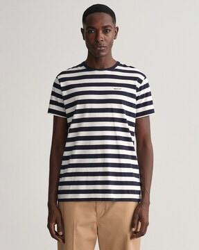 striped regular fit crew-neck t-shirt