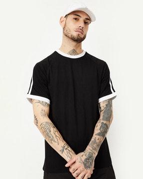 striped regular fit crew-neck t-shirt