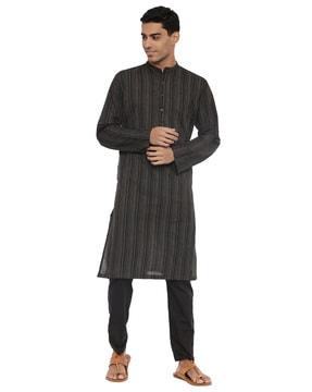 striped regular fit long kurta