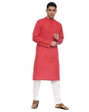 striped regular fit long kurta