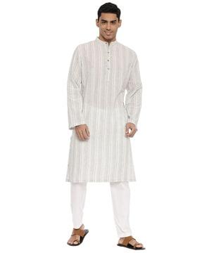 striped regular fit long kurta