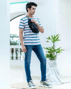 striped regular fit t-shirt