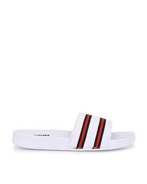 striped regular flip flops 