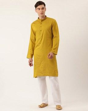 striped regular long kurta