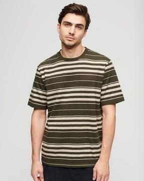 striped relaxed fit crew-neck t-shirt