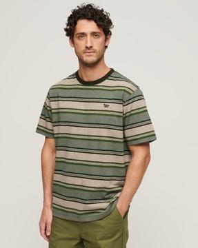 striped relaxed fit crew-neck t-shirt
