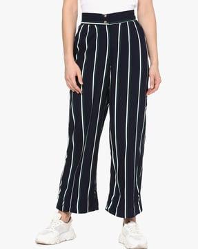 striped relaxed fit palazzo