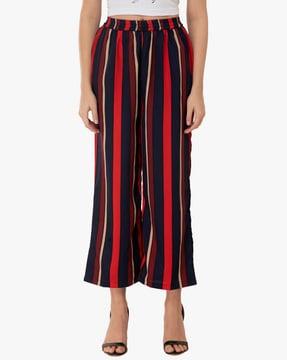 striped relaxed fit palazzos