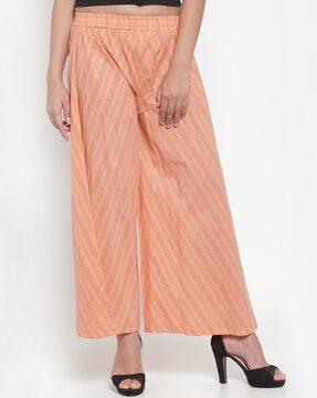striped relaxed fit palazzos