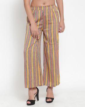 striped relaxed fit palazzos