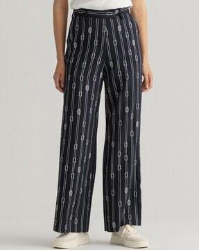 striped relaxed fit pants