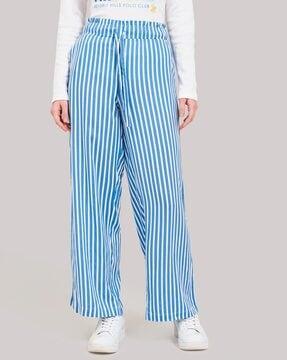 striped relaxed fit pants