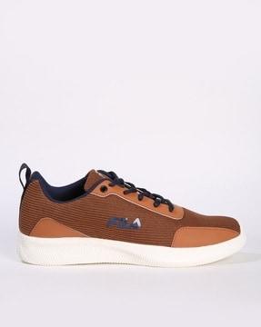 striped remia plus low-top lace-up running shoes