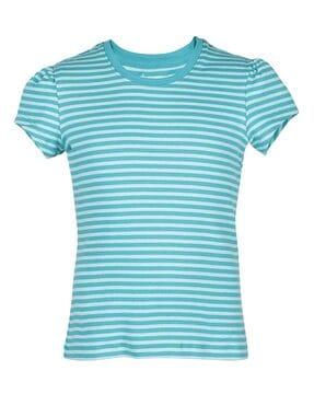 striped round- neck t-shirt