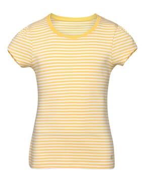 striped round- neck t-shirt