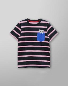 striped round-neck t-shirt