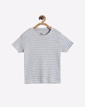 striped round-neck t-shirt