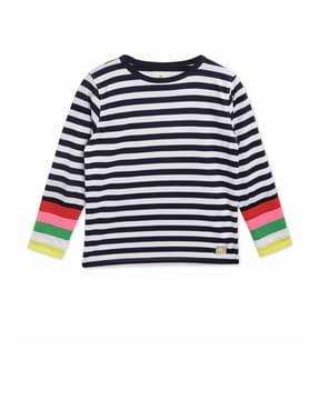 striped round-neck t-shirt