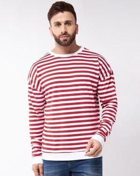 striped round-neck t-shirt