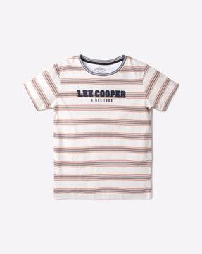 striped round-neck t-shirt